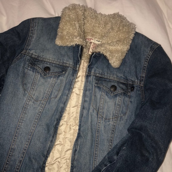 sherpa denim jacket abercrombie
